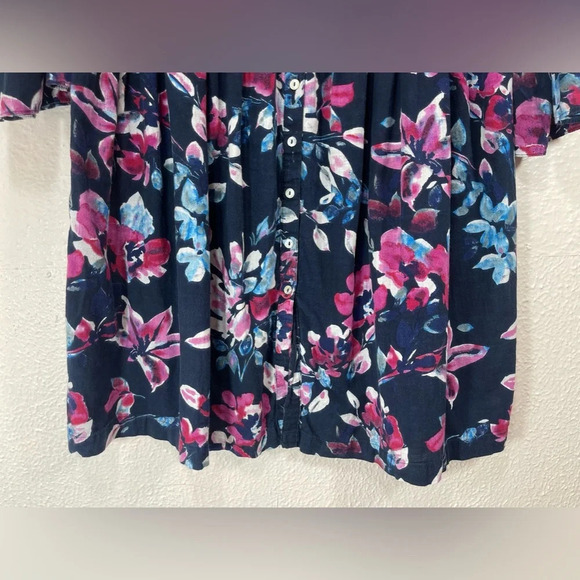 Bombay Paisley Floral Cotton Button Down Tunic Dress Women’s Medium - Picture 5 of 11